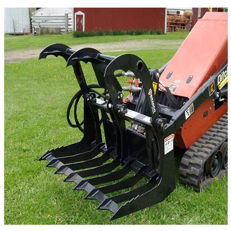 skid steer with grapple|skid steer attachments grapple.